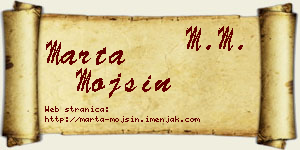 Marta Mojsin vizit kartica